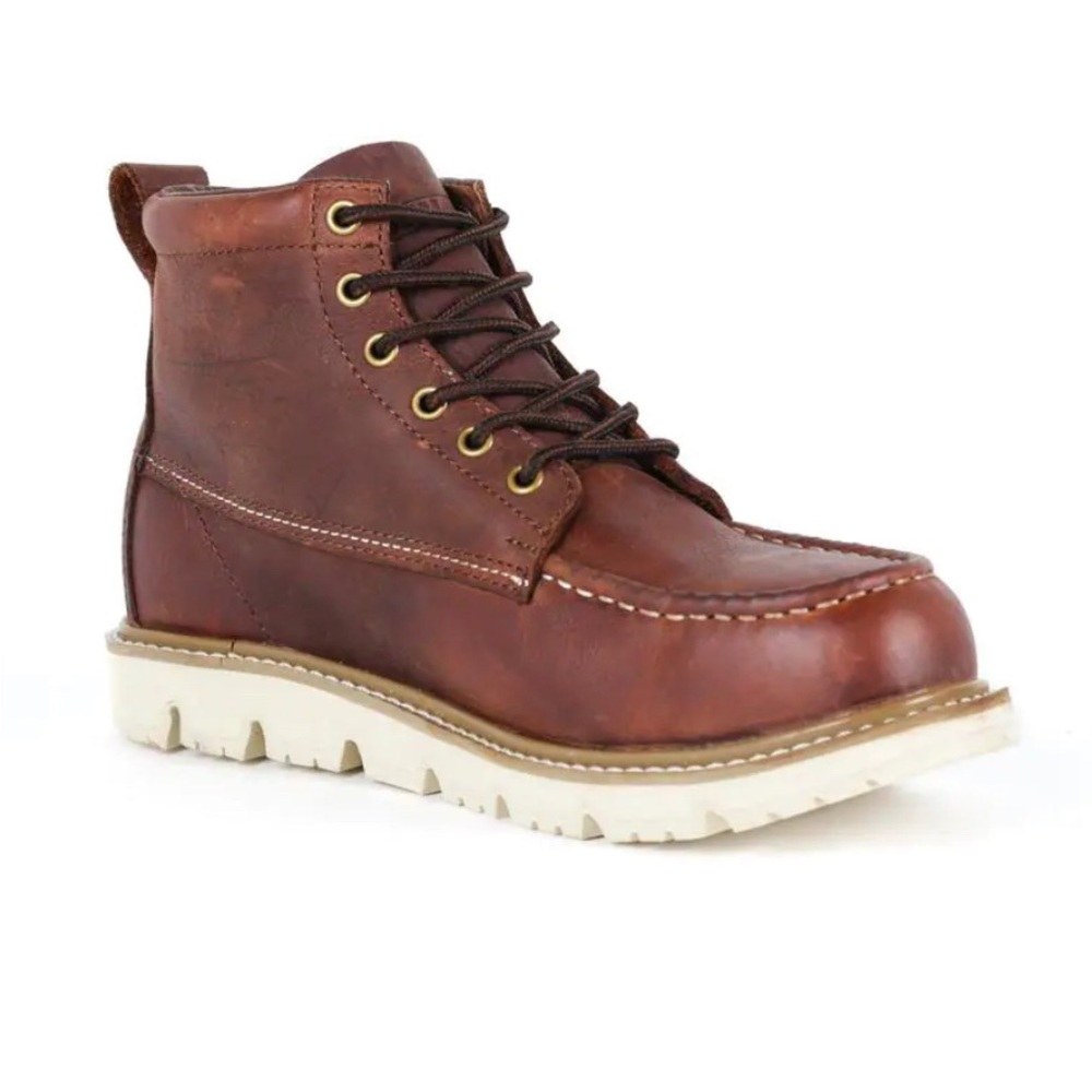 DEWALT Men's Canton 6'' Work Boots - Soft Toe - Walnut Pitstop Size 10W